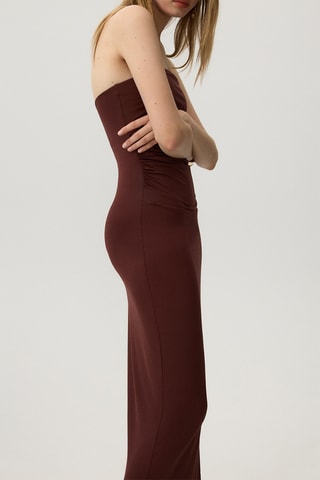 Robe bustier - Marron foncé