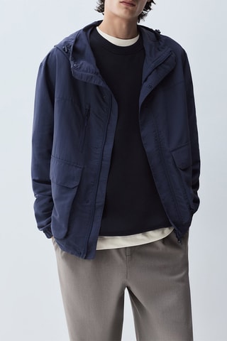 Giacca a vento con cappuccio - Navy