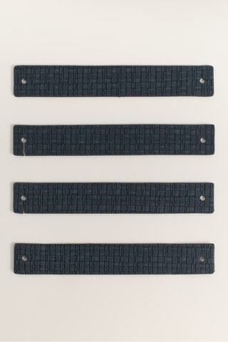 4 porte-serviettes - Bleu cobalt