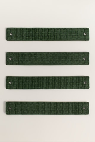 4 porte-serviettes - Vert foncé