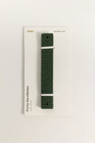 4 porte-serviettes - Vert foncé