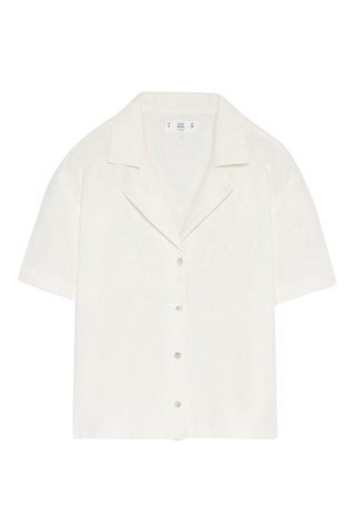 Camicia in lino - Ecrù
