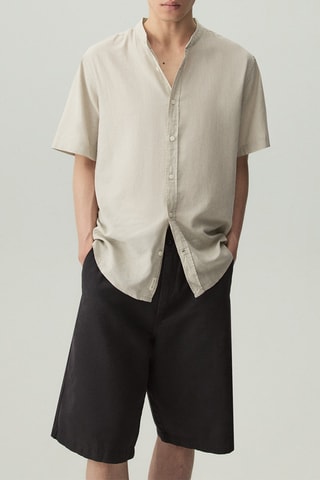 Camicia in lino - Beige