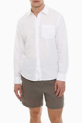 Camicia in lino - Bianco