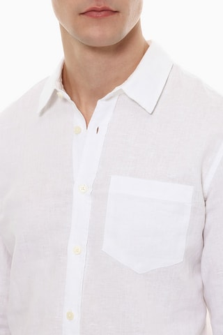 Camicia in lino - Bianco