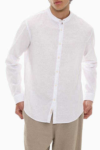 Camicia in lino - Bianco