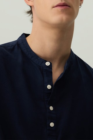Camicia in lino - Navy