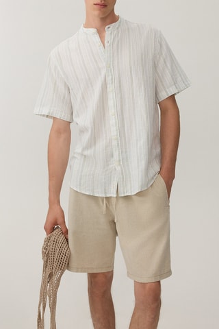 Camicia in lino - Bianco