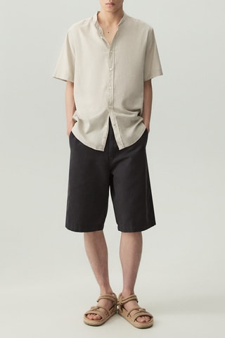 Chemise en lin - Taupe
