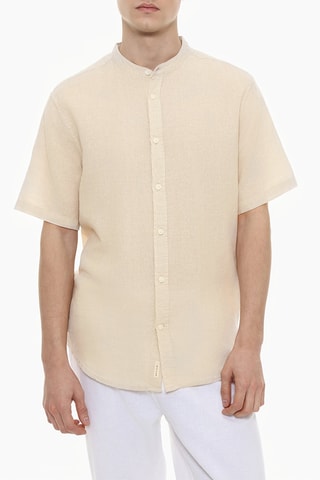 Camicia in lino - Beige chiaro