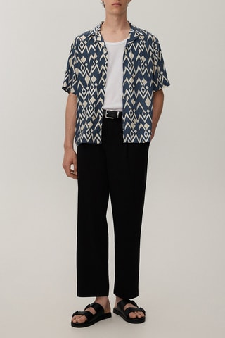 Camicia - Cobalto ed ecrù