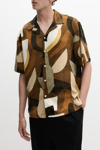 Camicia - Marrone ed ecrù