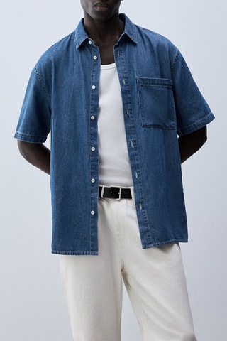 Camicia in jeans - Cobalto