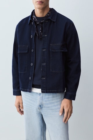 Surchemise en jean - Bleu marine