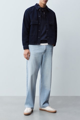 Surchemise en jean - Bleu marine