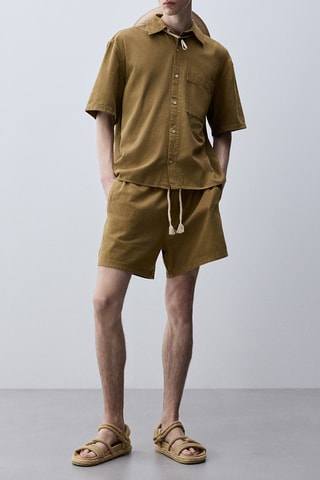 Chemise boxy - Marron