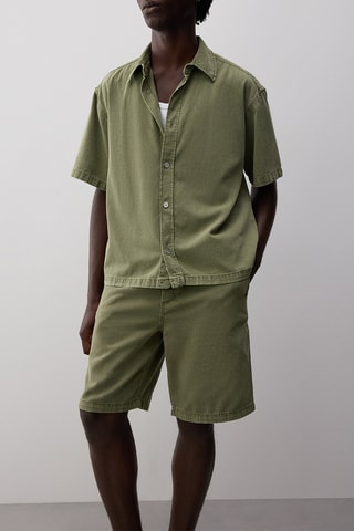 Camicia boxy - Kaki