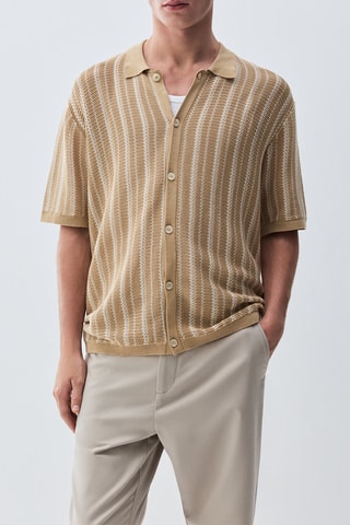 Camicia boxy - Beige