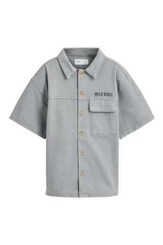 Camicia in jeans - Grigio chiaro