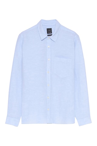 Camicia in lino - Celeste