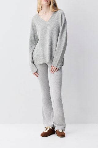 Leggings a vita alta - Grigio