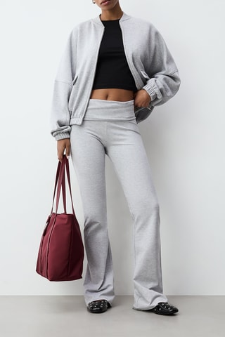 Leggings a vita alta - Grigio