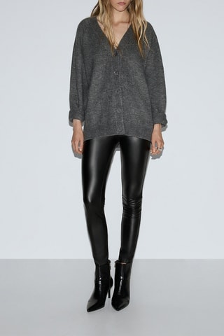 Leggings a vita alta - Nero