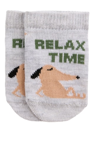 5 paia di calze - Grigio e verde