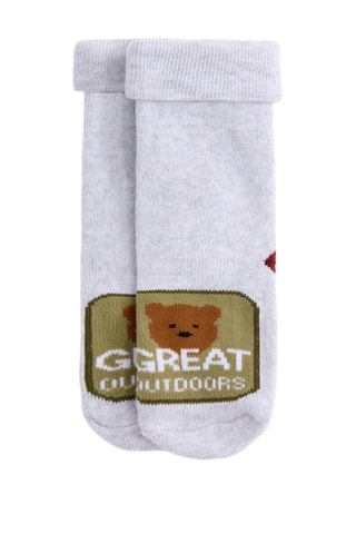 2 paia di calze - Grigio e beige
