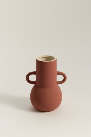 Vaso in ceramica - Rosso mattone