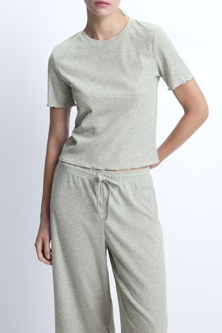 T-shirt pigiama - Grigio chiaro melange