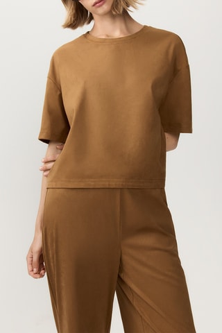 T-shirt - Cammello