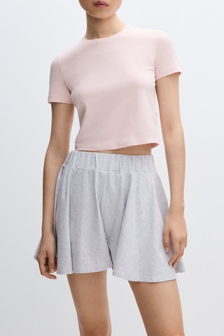 T-shirt cropped - Rosa