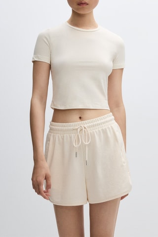 T-shirt cropped - Bianco