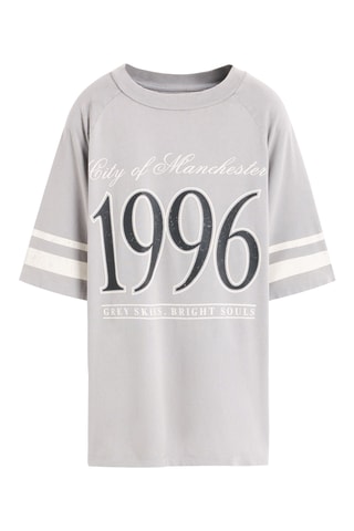 T-shirt oversize - Grigio chiaro