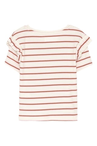 T-shirt - Ecrù e bordeaux
