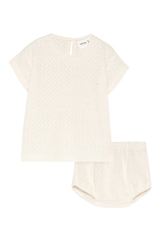 T-shirt e slip - Ecrù