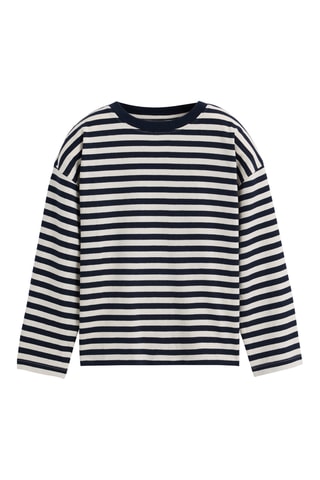 T-shirt - Navy e bianco