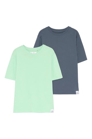 2 t-shirt - Verde chiaro e antracite