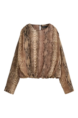 Blusa - Marrone e beige