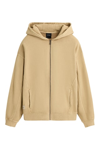 Felpa con cappuccio - Beige