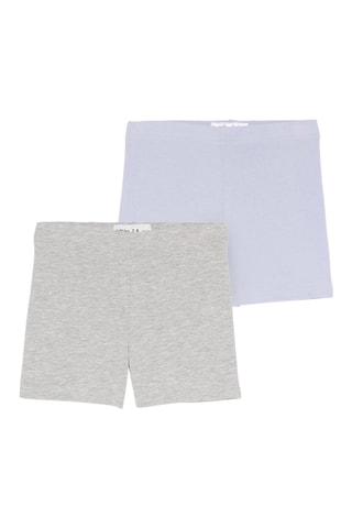 2 guaine - Grigio chiaro melange e celeste