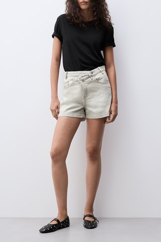 Shorts in jeans - Grigio