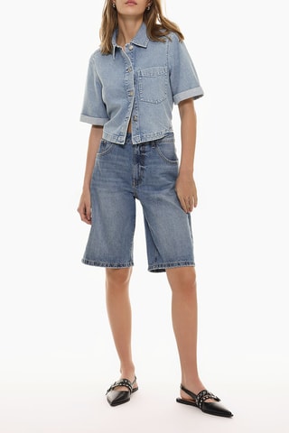 Bermuda in jeans - Blu