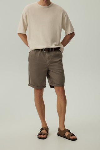 Bermuda slim - Taupe