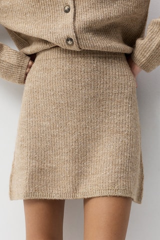Gonna taglio dritto - Beige