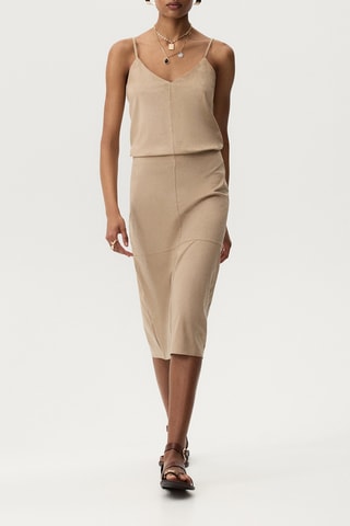 Gonna taglio dritto - Beige