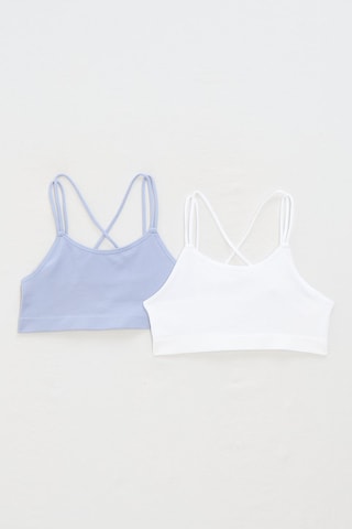 2 t-shirt - Blu e bianco