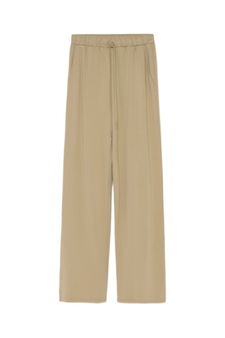 Pantaloni a vita alta - Beige