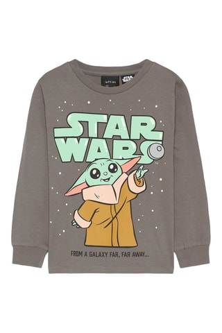 T-shirt pigiama Grogu The Mandalorian Star Wars - Grigio scuro